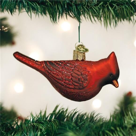 Old World Christmas Glass Blown Ornament Northern Cardinal - Picture 2 of 6